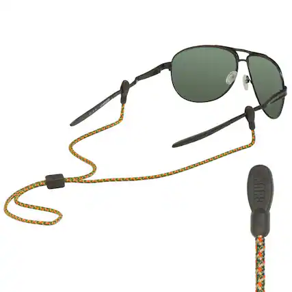 Front. Chums - Chums Slip Fit Rope Eyewear Retainer - Olive/Tan/Orange - Olive/Tan/Orange.