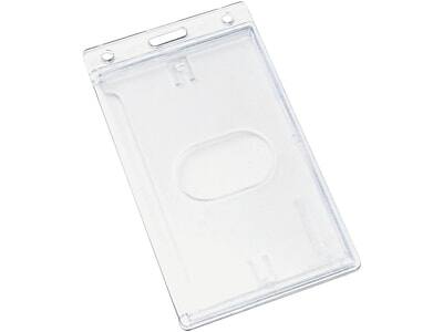 Front. Advantus - ID Badge Holders, 25/Box - Clear.