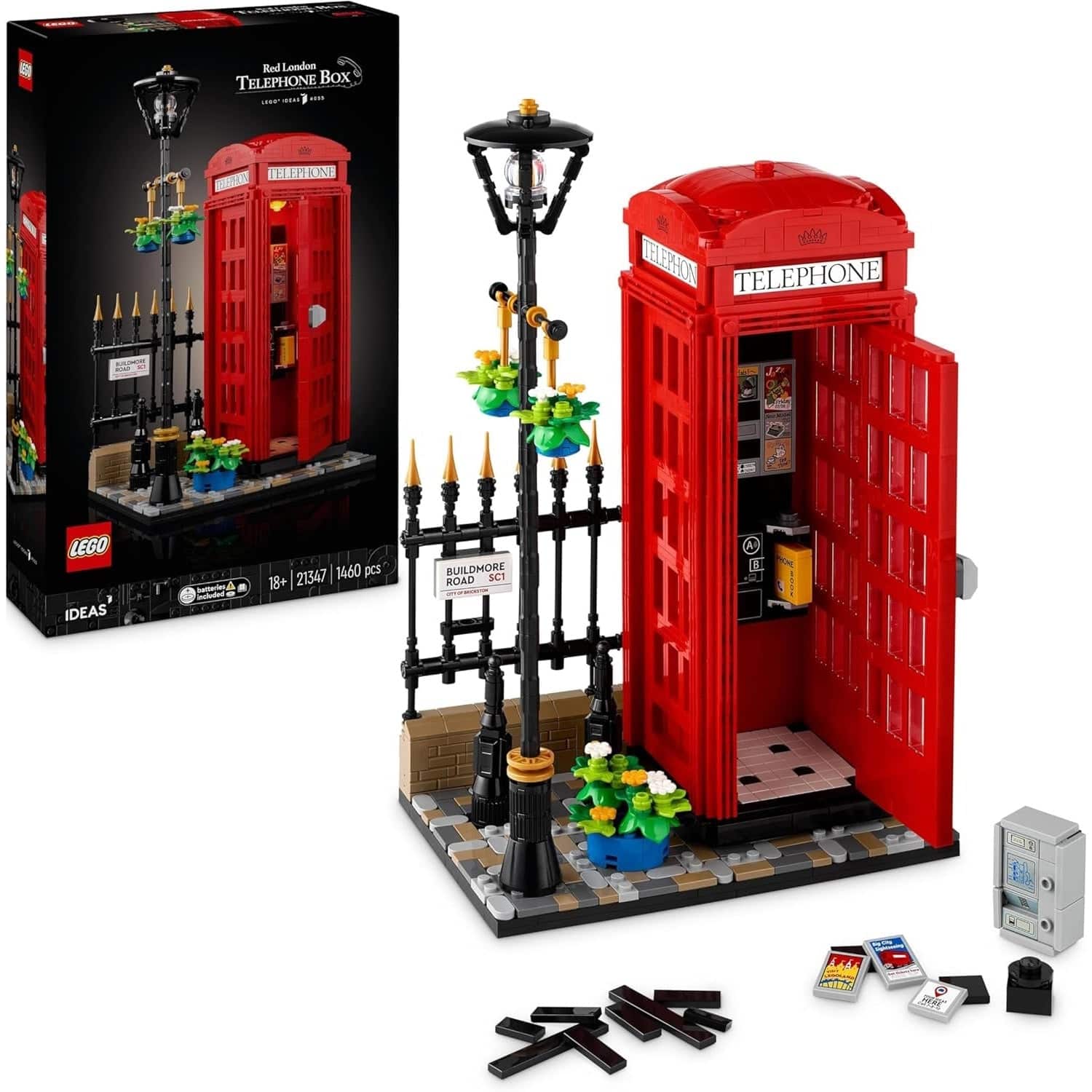 LEGO - Ideas: Red London Telephone Box - 1460pcs [LEGO, #21347]