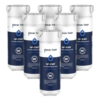 Glacier Fresh GF-XWF Ice & Water Refrigerator Filter
Replace every 6 months
NSF Certified
This filter is tested and certified by NSF International against NSF/ANSI Standard 42 for taste and odor, and NSF/ANSI Standard 401 for emerging contaminants.
Component