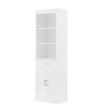 Front. Crosley Furniture - Stanton Storage Bookcase - White.