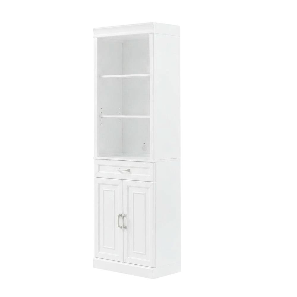 Front. Crosley Furniture - Stanton Storage Bookcase - White.