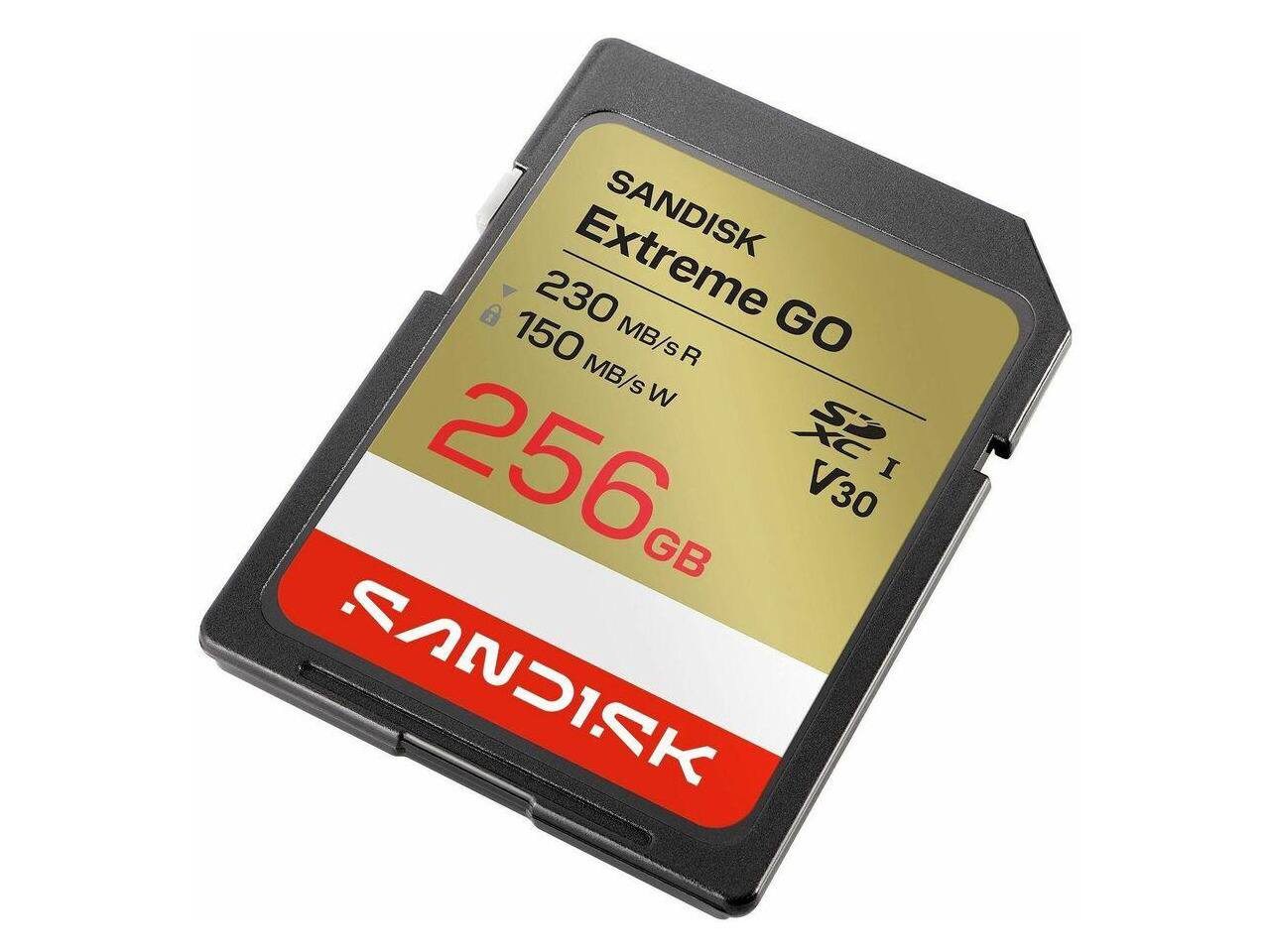 SANDISK Extreme GO 230 MB/s R 150 MB/s W 256GB V30