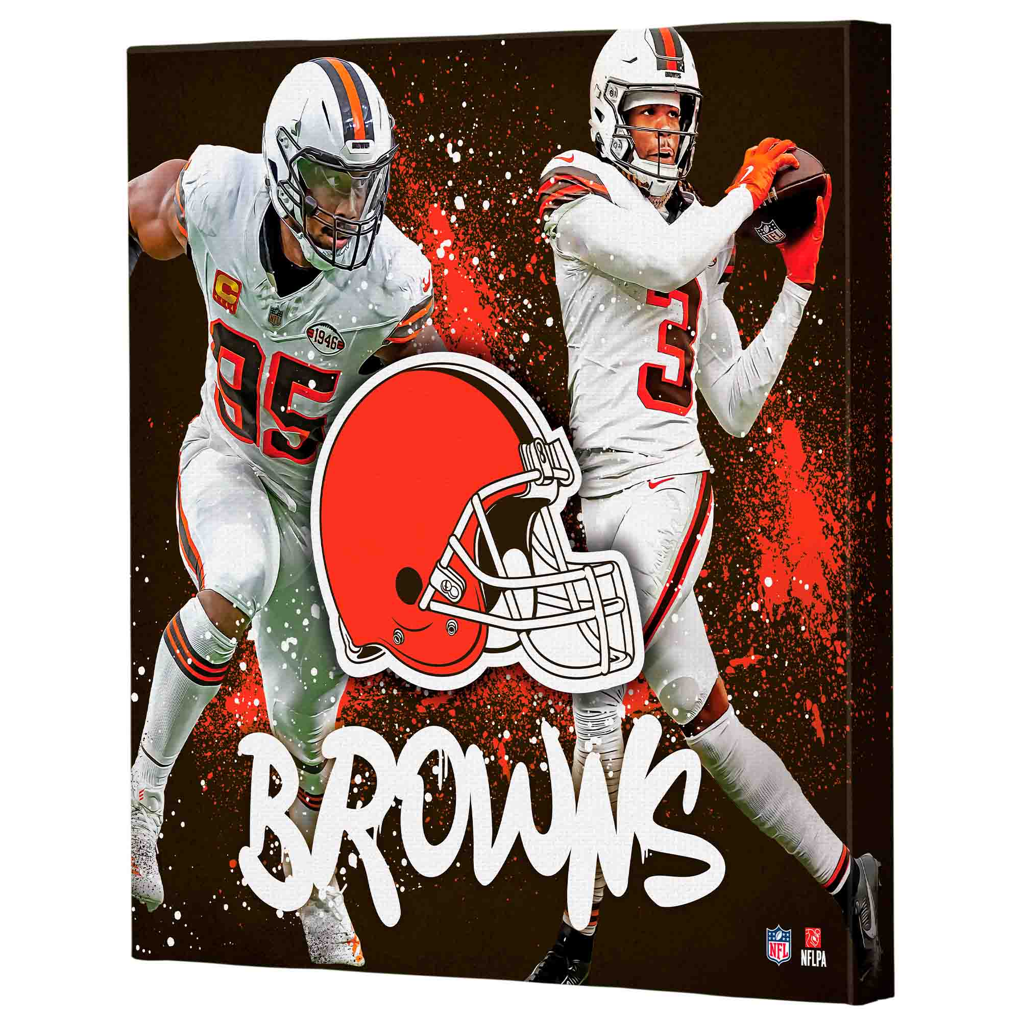 B 19450 35 3 d 9 BROWNS NFL MELPA