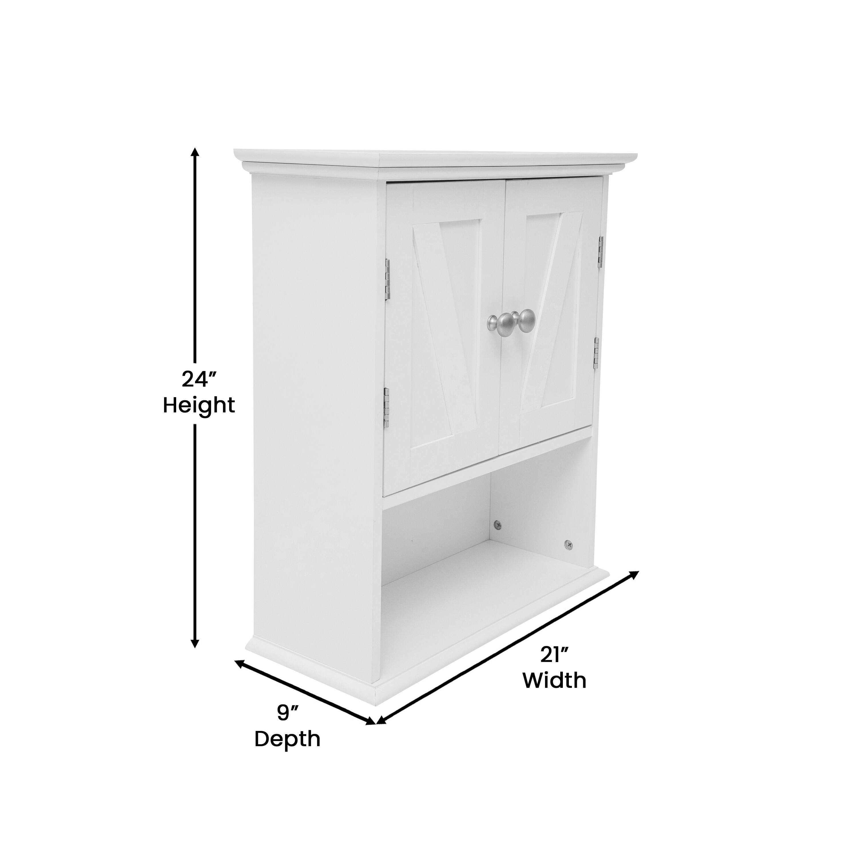 24" Height  
9" Depth  
21" Width