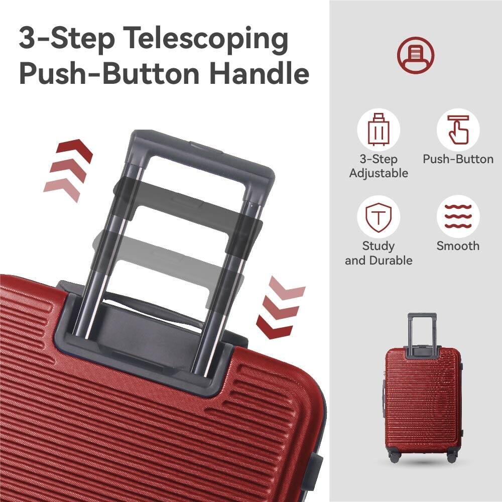 3-Step Telescoping Push-Button Handle

- 3-Step Adjustable
- Push-Button
- Study and Durable
- Smooth