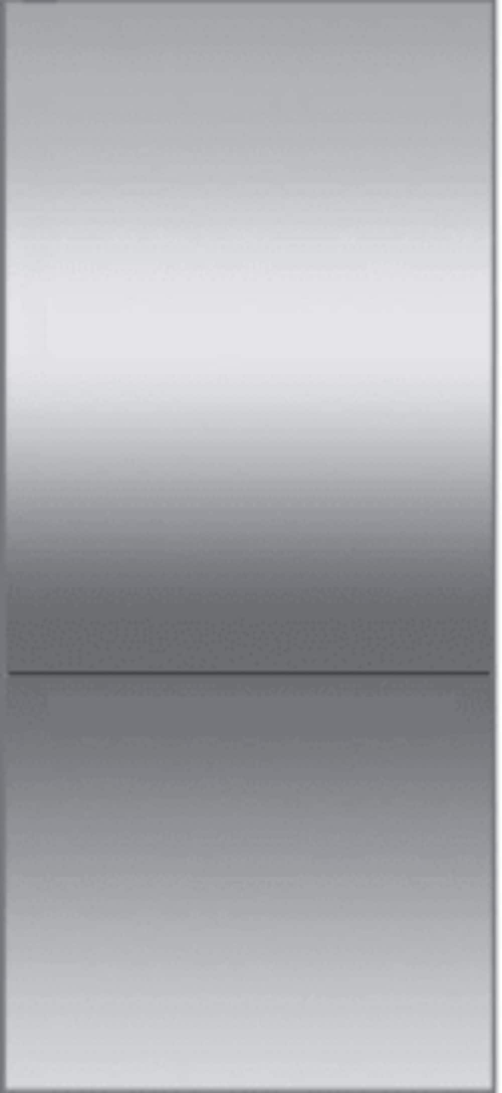 Front. Fisher & Paykel - 36" Bottom Mount Column Door Panels, Right Hinge (Handles not Included) - Stainless Steel.