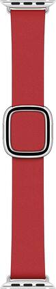 Apple - Watch Band - Modern Buckle (40mm) - Scarlet - Large - Red