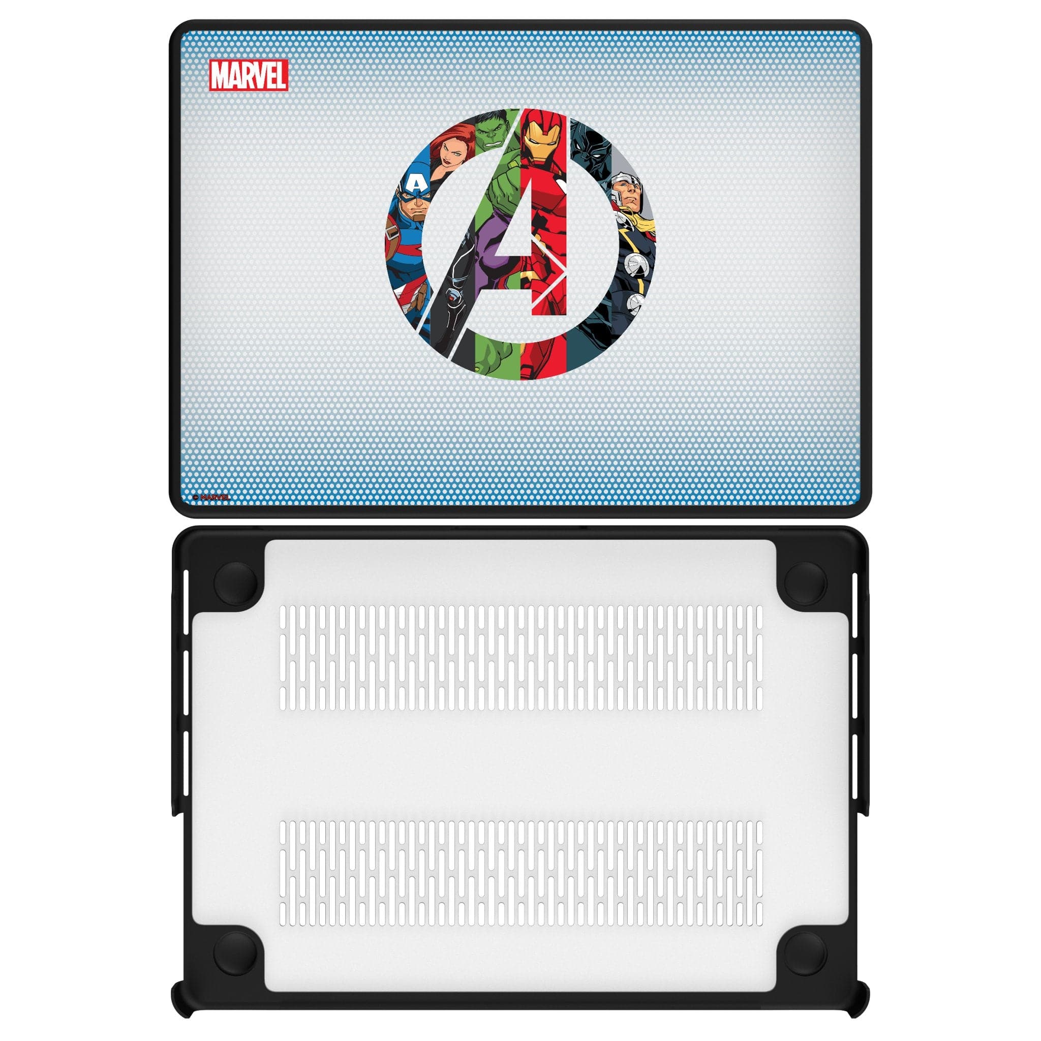 Keyscaper - Marvel Grid Laptop Case - Apple MacBook Air 15-inch (M2, 2023)/(M3, 2024) - Avengers