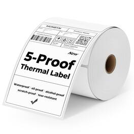 MUNBYN - 4"x6" Direct Thermal Shipping Labels, Durable Waterproof, Oil-Proof, Scratch-Proof, Alcohol-Resistant - White