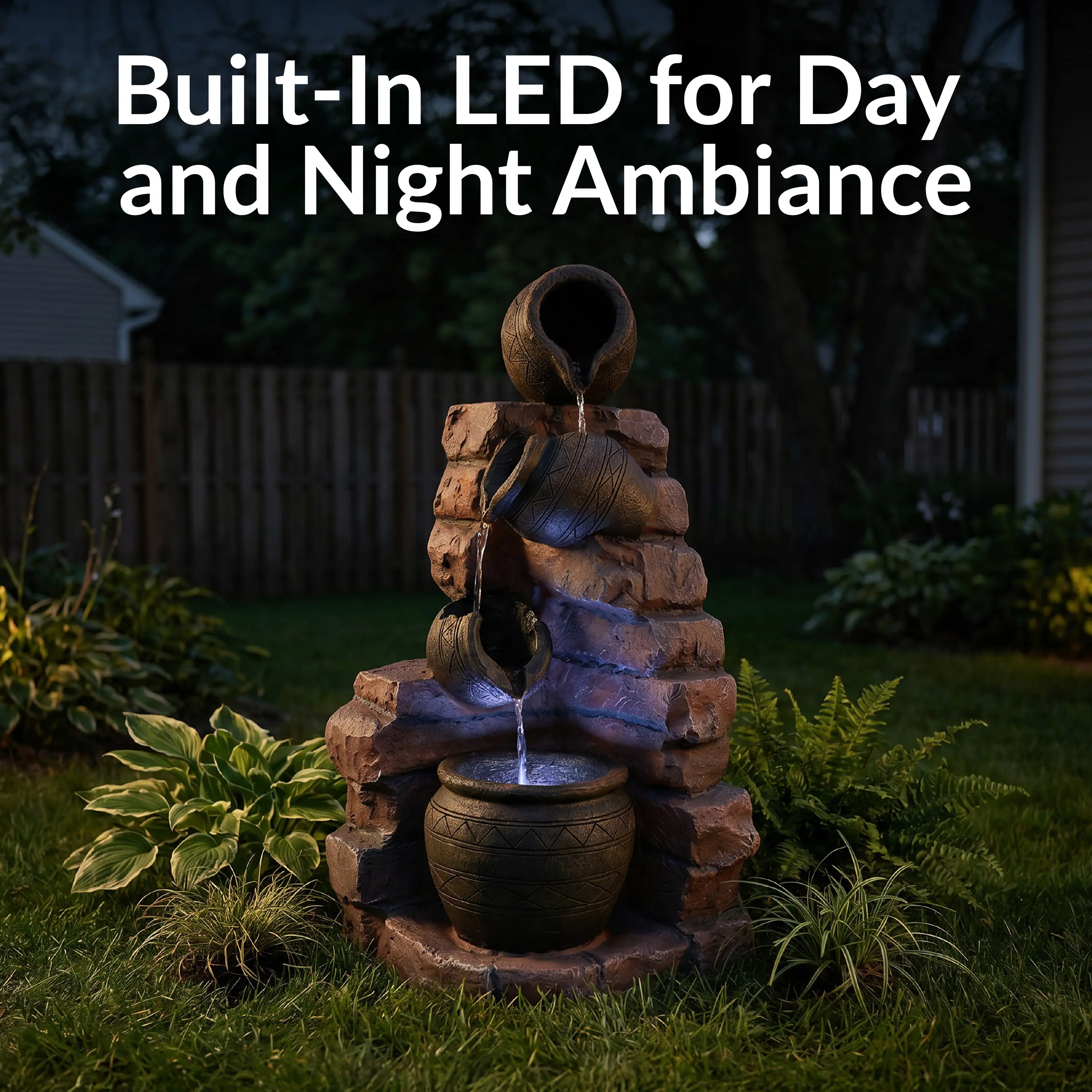 Built-In LED for Day and Night Ambiance