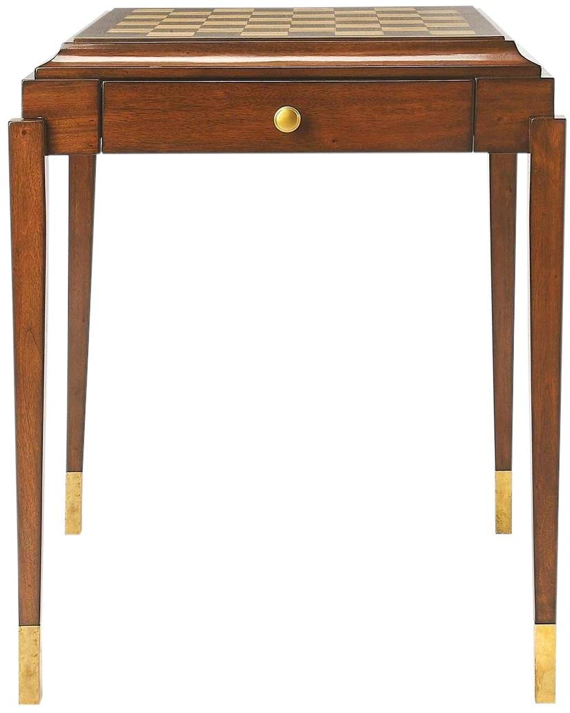 Back. Butler Specialty - Adrian Game Table - Medium Brown.