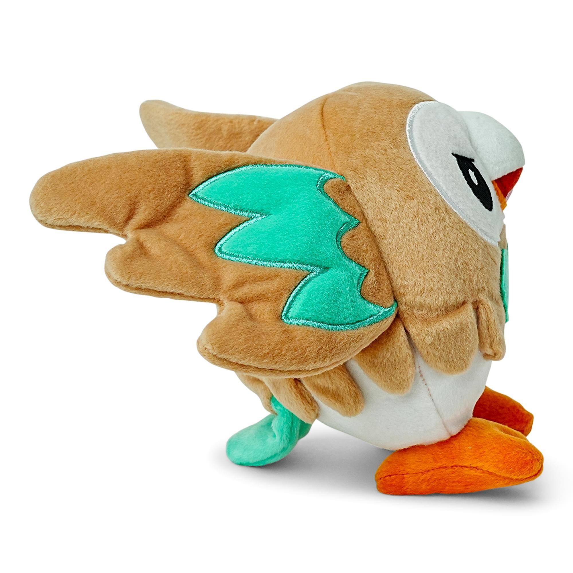 Alt View 2. TOMY - Pokemon 8 Inch Collector Plush | Rowlet (Open Wings) - Multi-Colored.