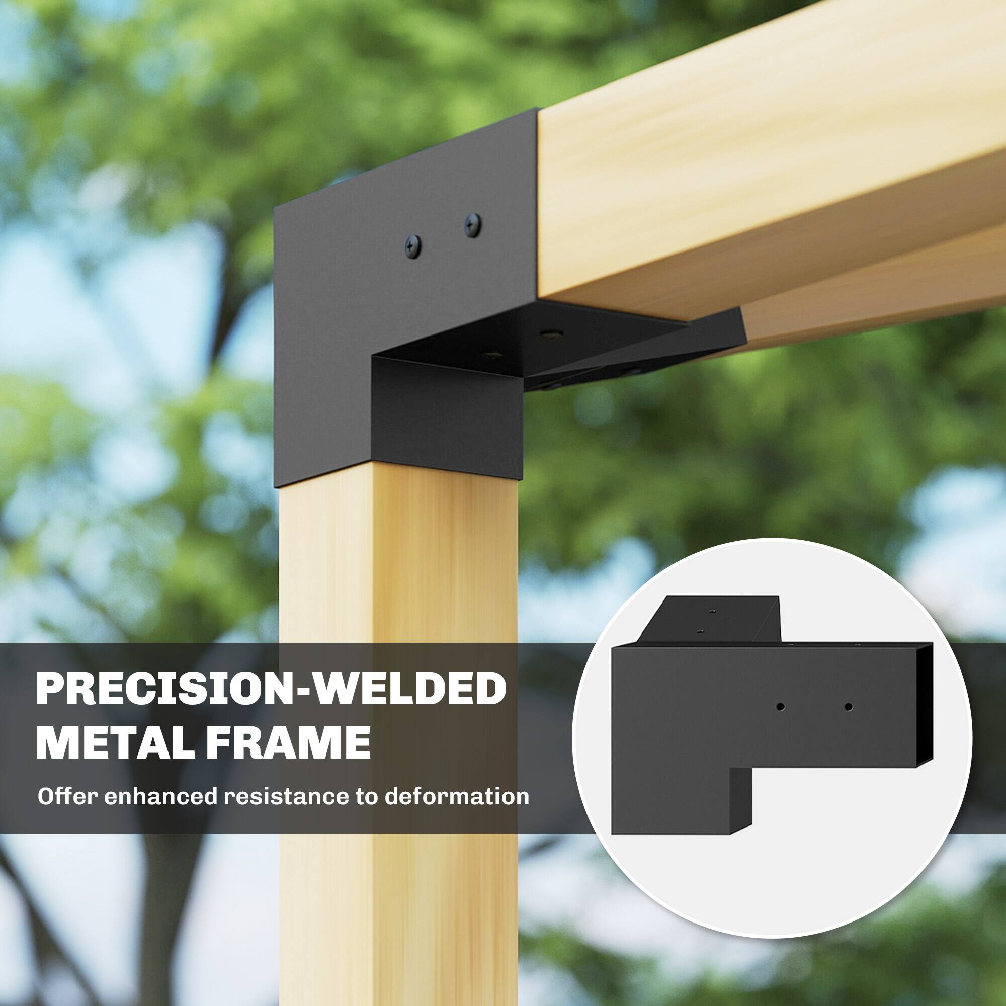 PRECISION-WELDED METAL FRAME  
Offer enhanced resistance to deformation
