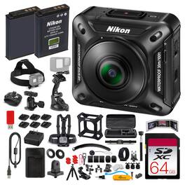 Nikon - KeyMission 360 4K Action Camera with Dual-Lens + More