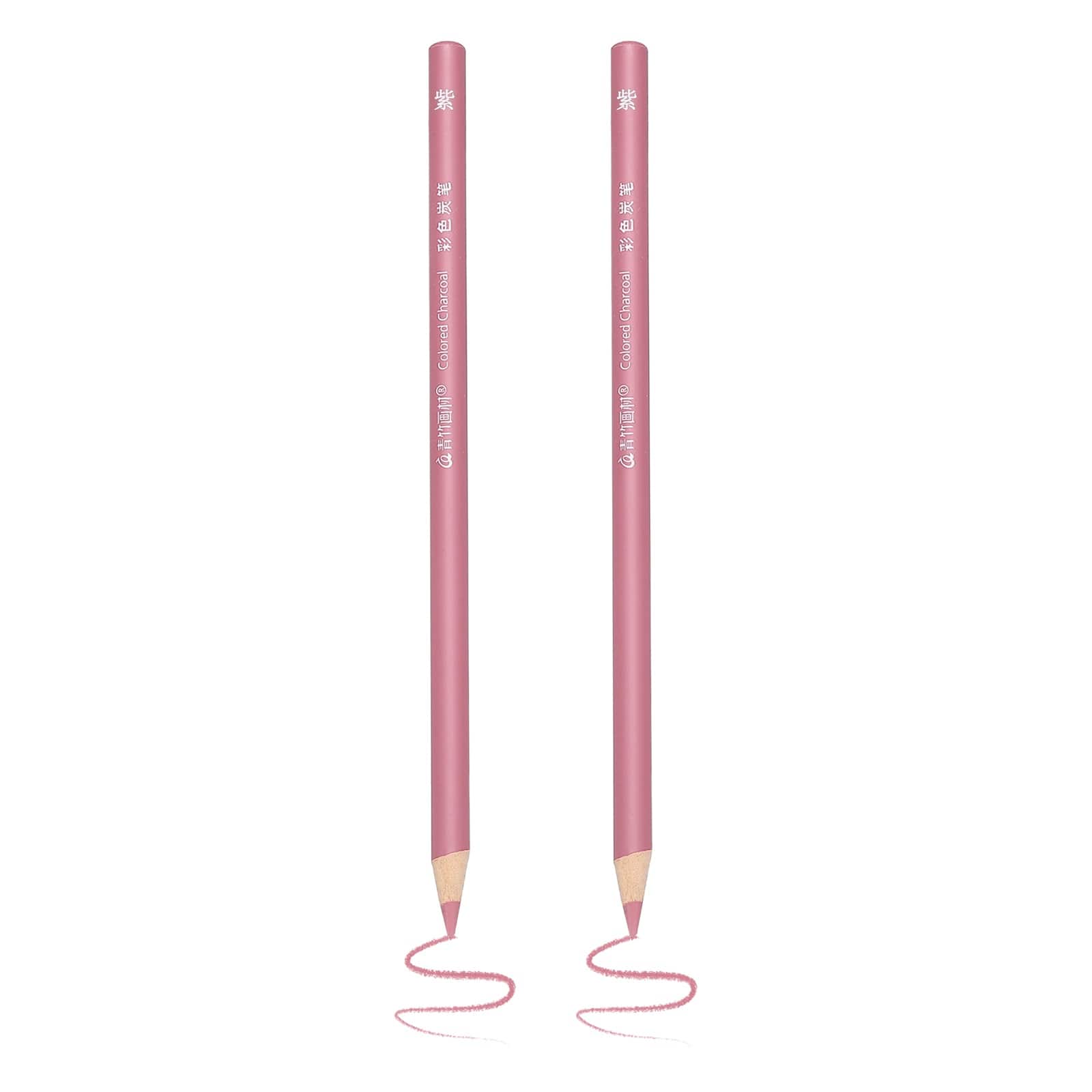 Unique Bargains - 2pcs Color Drawing Pencils Graphite Sketch Colored Pencil Art Supplies for Coloring Books Painting - Pink Purple price history on PriceWatchPro