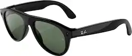 Ray-Ban Meta - (Gen 3) Aviator - AI Glasses with Camera - Transitions Graphite Green Lenses - Shiny Black