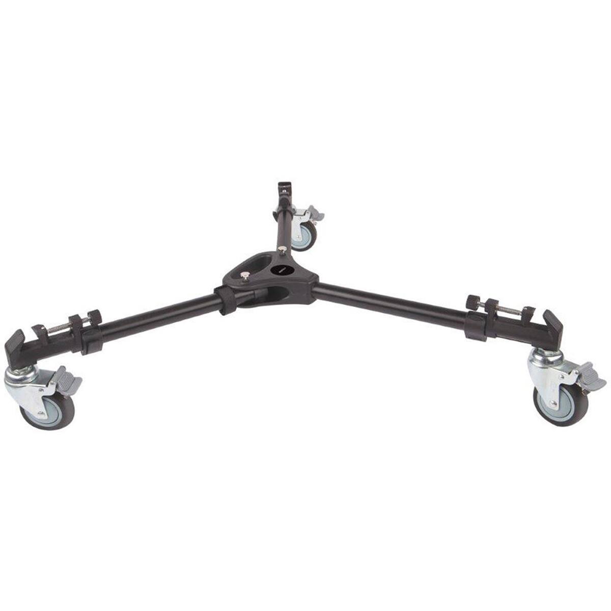 Front. Vivitar - Vivitar Professional Video Tripod Dolly with 15 - 24" Leg Extension.