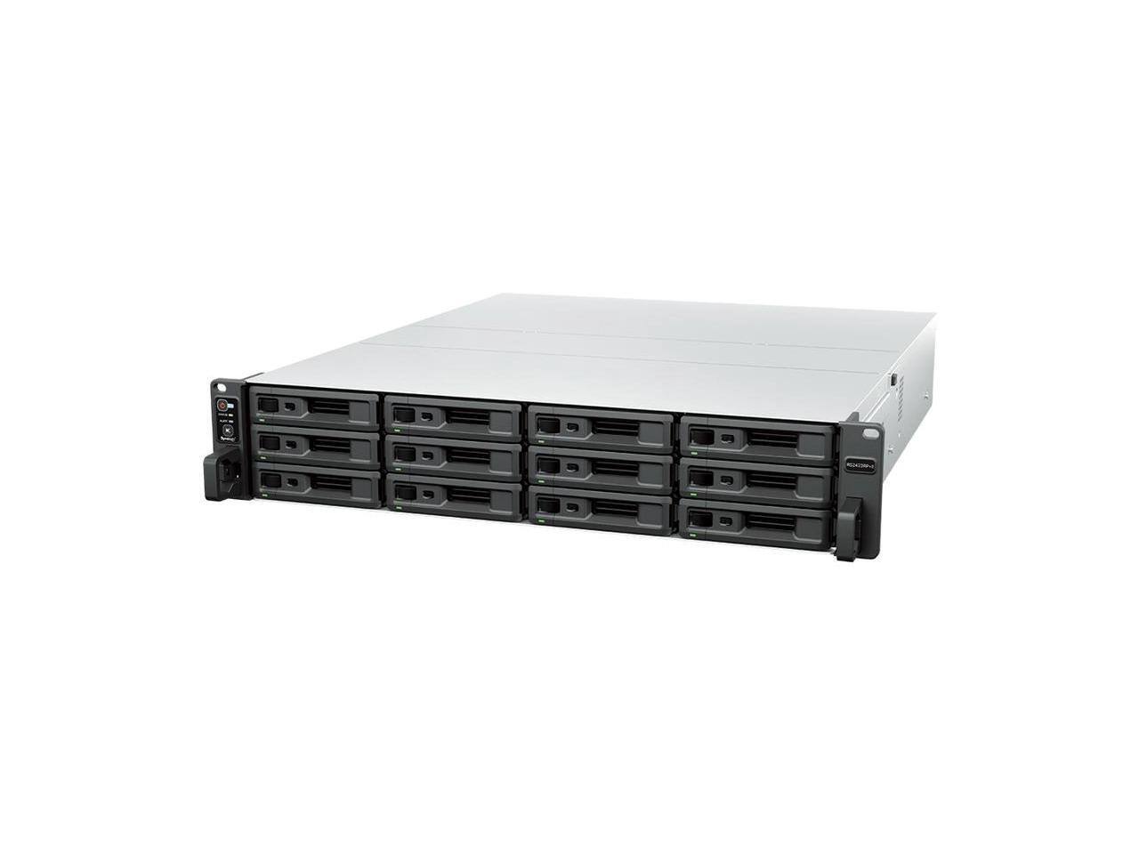 Alt View 1. Synology - Synology RackStation RS2423RP+II 12-Bay 2U NAS Enclosure - Redundant PSU -Diskless.