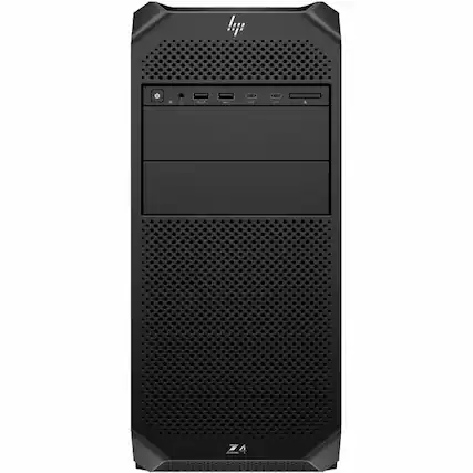 Front. HP - HP Z4 G5 Workstation - 1 Xeon w3-2525 - 32 GB - 1 TB SSD - Tower - Black - Smart Buy - Intel W790 Chip - Windows 11 Pro - Black.