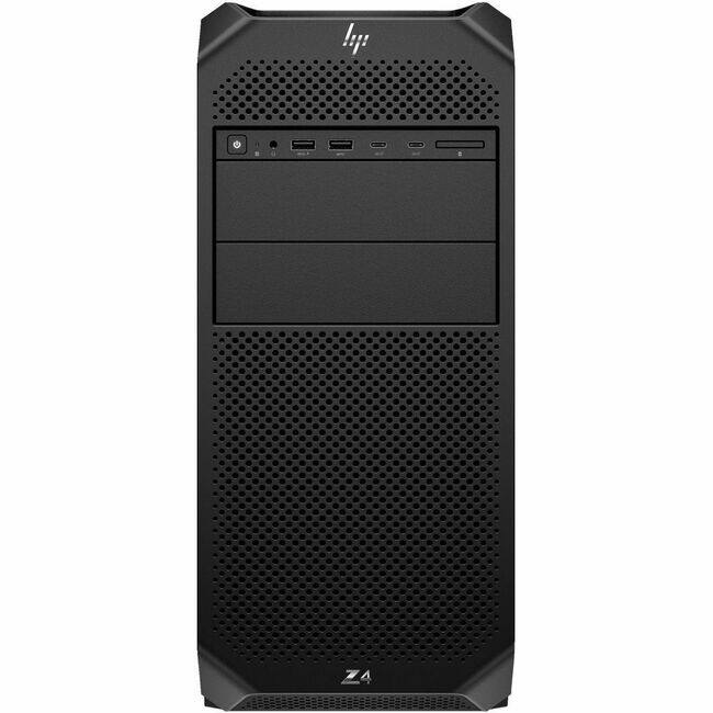 Front. HP - HP Z4 G5 Workstation - 1 Xeon w3-2525 - 32 GB - 1 TB SSD - Tower - Black - Smart Buy - Intel W790 Chip - Windows 11 Pro - Black.