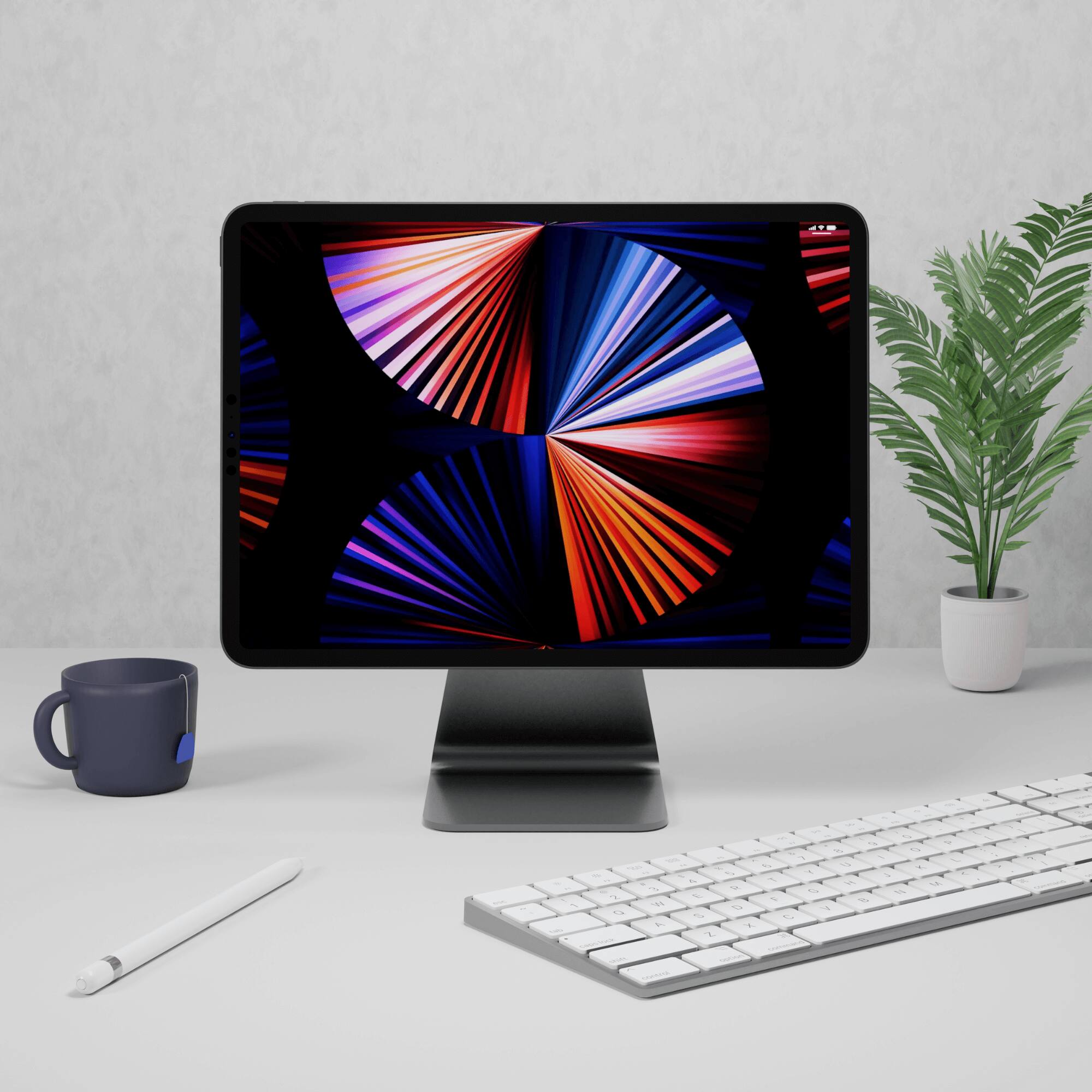 Alt View 6. Cygnett - MagStand for iPad 12.9" with a Soft Silicon Face for iPad Attachment - Grey.