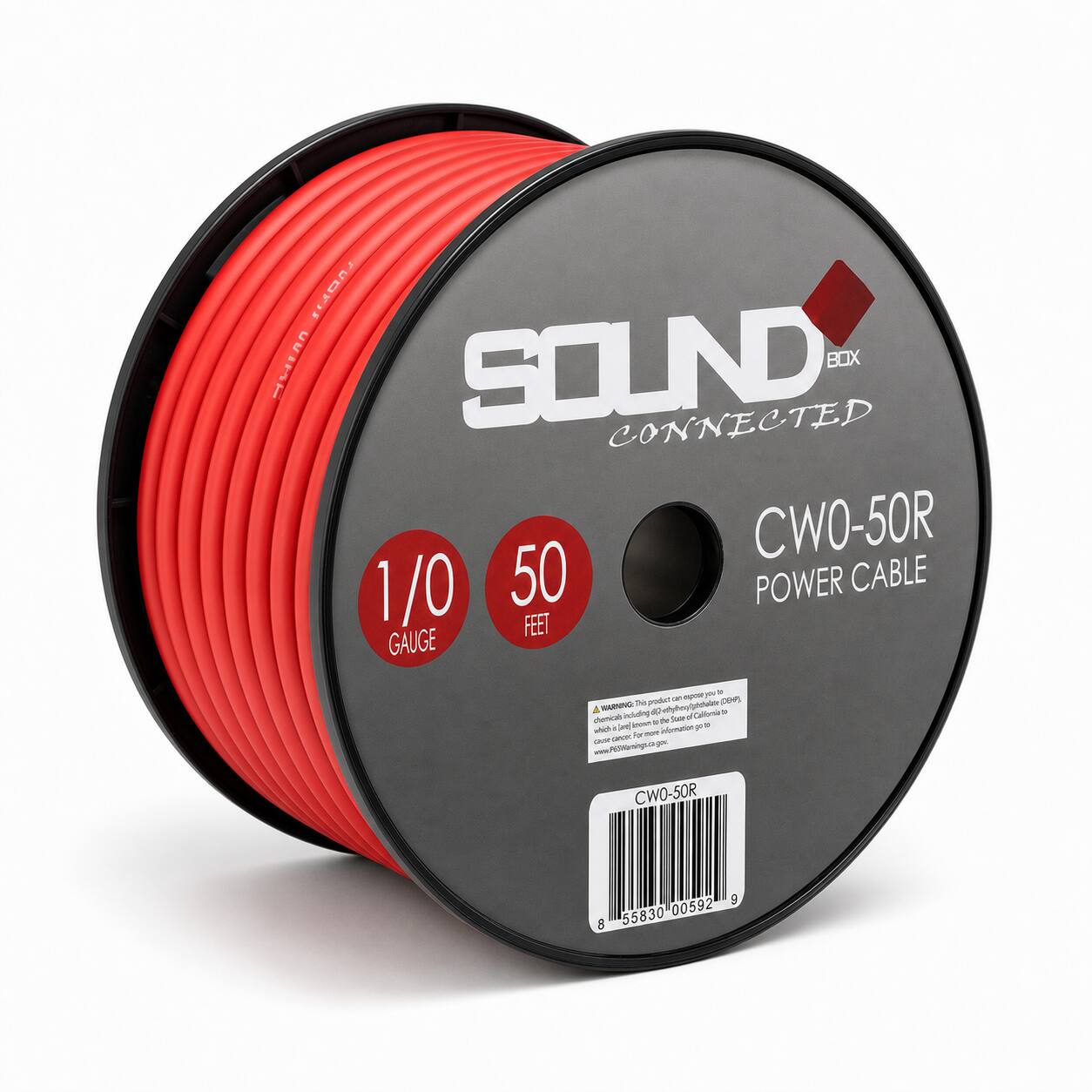 SOUND CONNECTED CWO-50R 1/0 50 POWER CABLE

WARNING: This product can expose you to chemicals including lead, which is known to the State of California to cause cancer and birth defects or other reproductive harm. For more information go to www.P65Warnings.ca.gov

CWO-50R

8 55830 00592 9