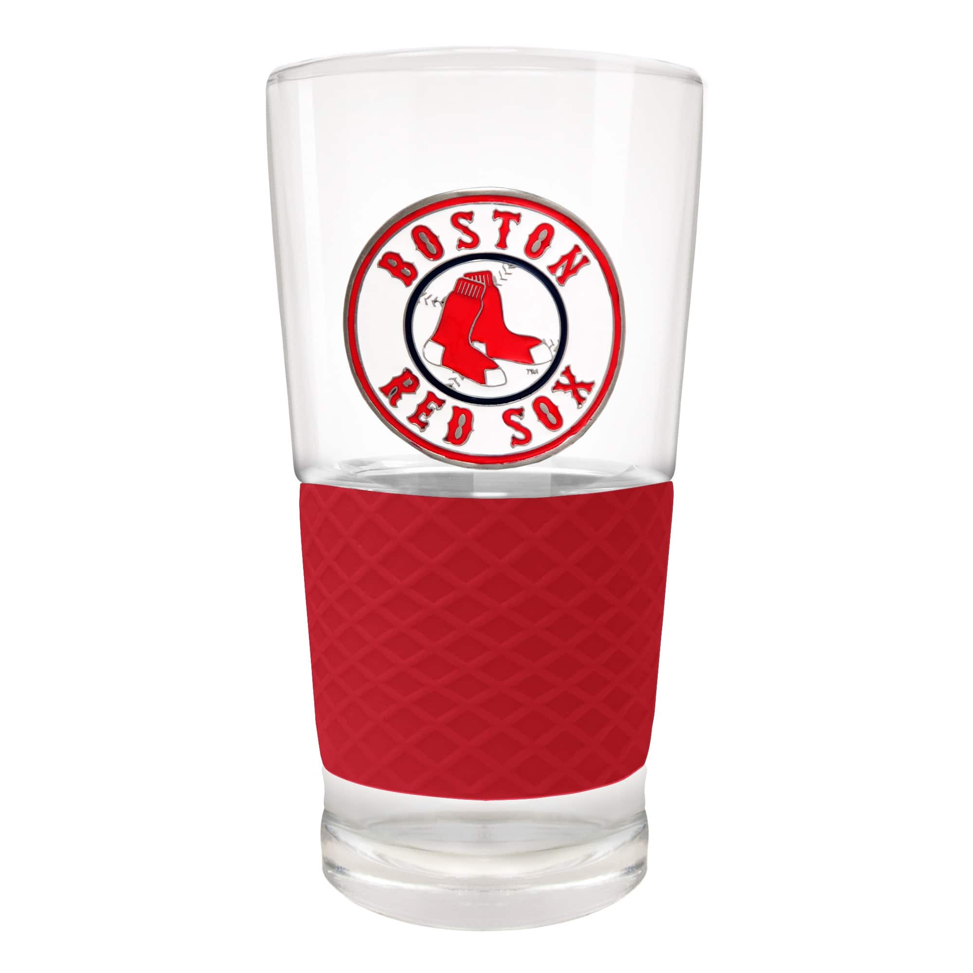 Great American Products - 22oz. Pilsner Glass with Silicone Grip - Red