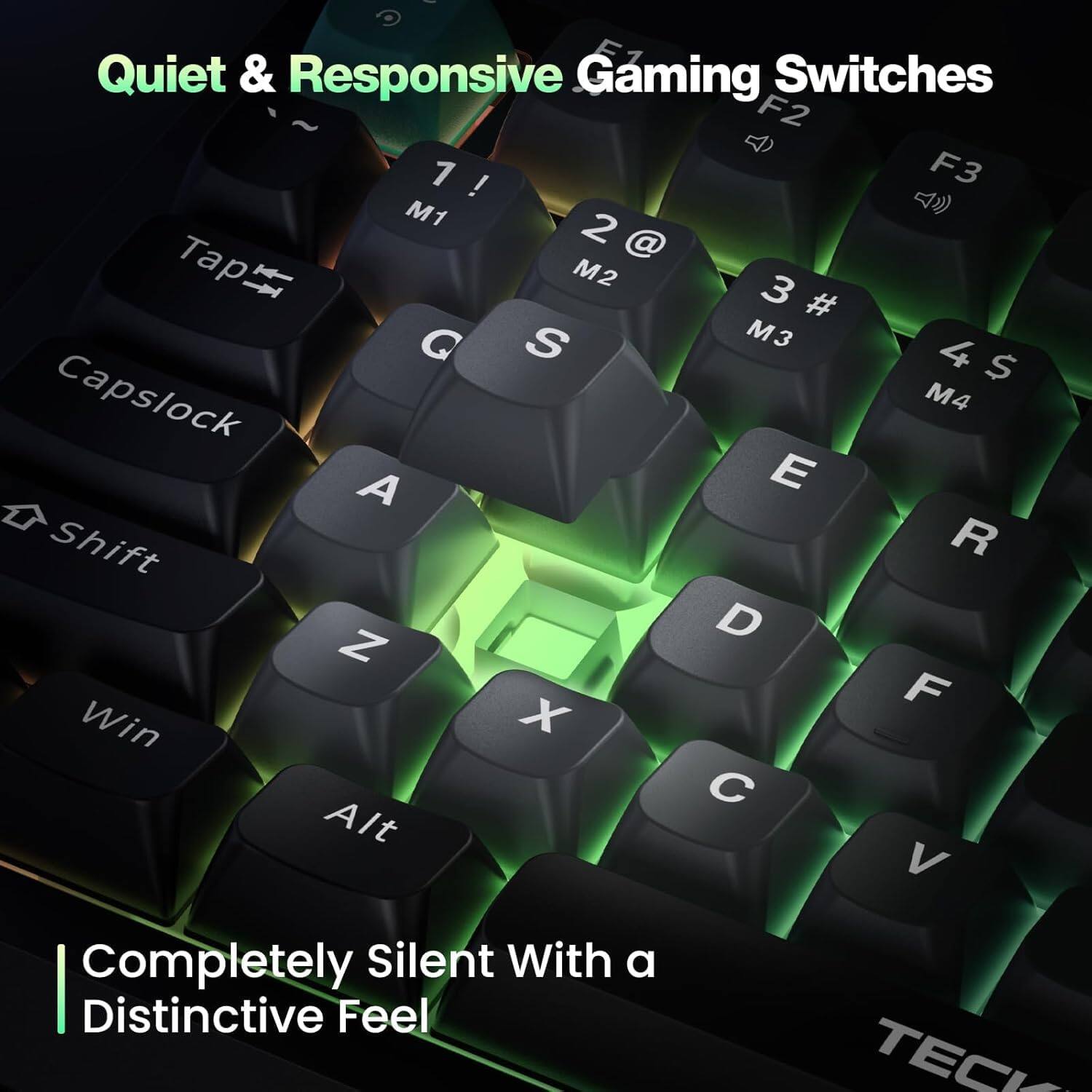 Quiet & Responsive Gaming Switches

Completely Silent With a Distinctive Feel