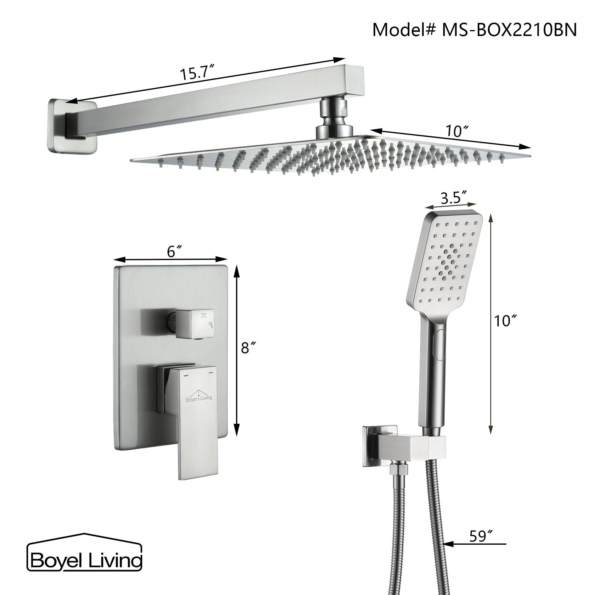 Model# MS-BOX2210BN 15.7" 10" 3.5" 6" 10" 8" - Boyel Living 59"