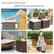 Versatile Ottoman Suitable for the patio, poolside and more Cozy Ottoman storage box Compact Side Table Single Seat
