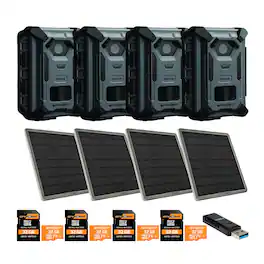 Spypoint - FORCE-4K Trail Camera with 10W Solar Panel and Accessories Bundle