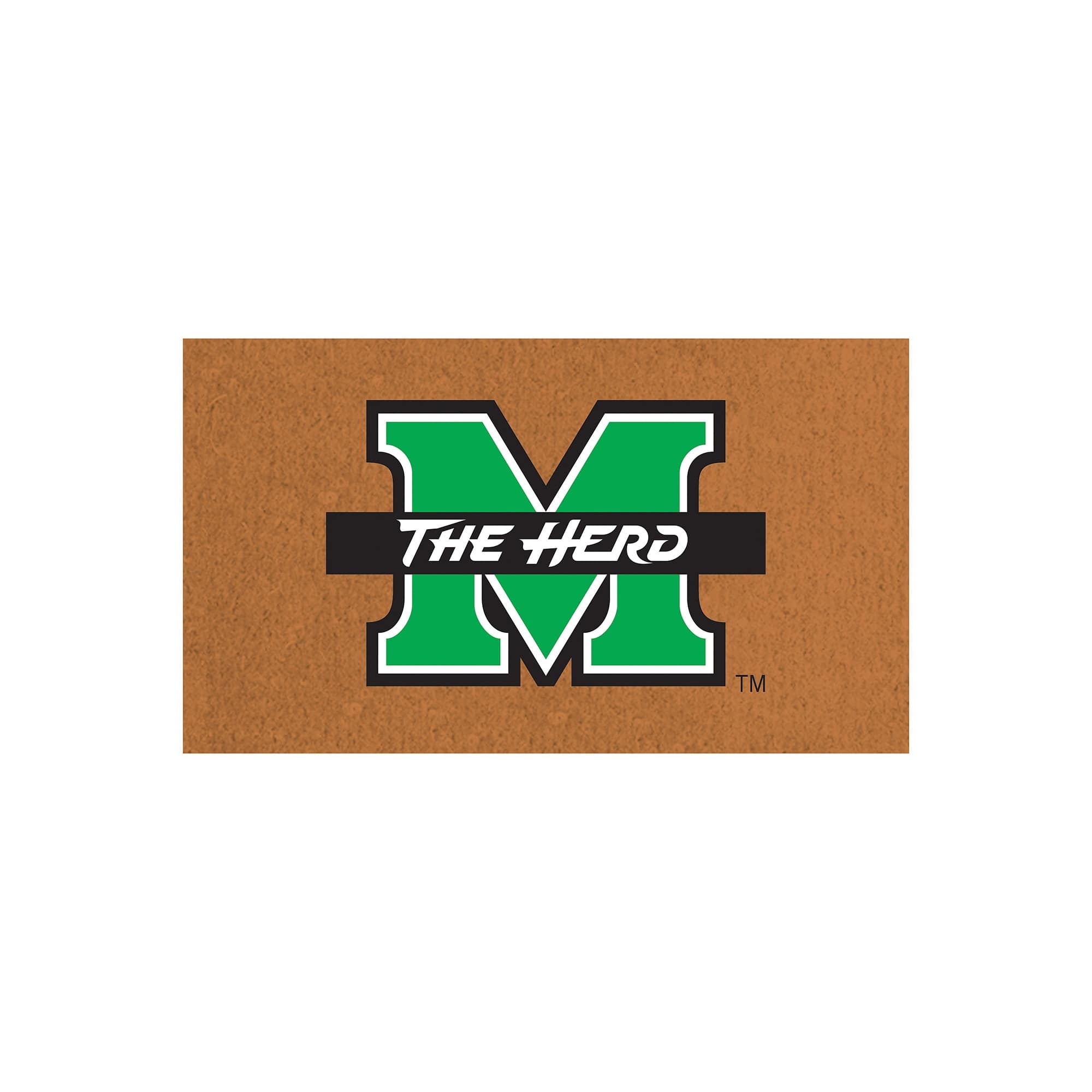 Evergreen Enterprises - Marshall Thundering Herd 28" x 16" Team Logo Outdoor Coir Mat - Multicolor
