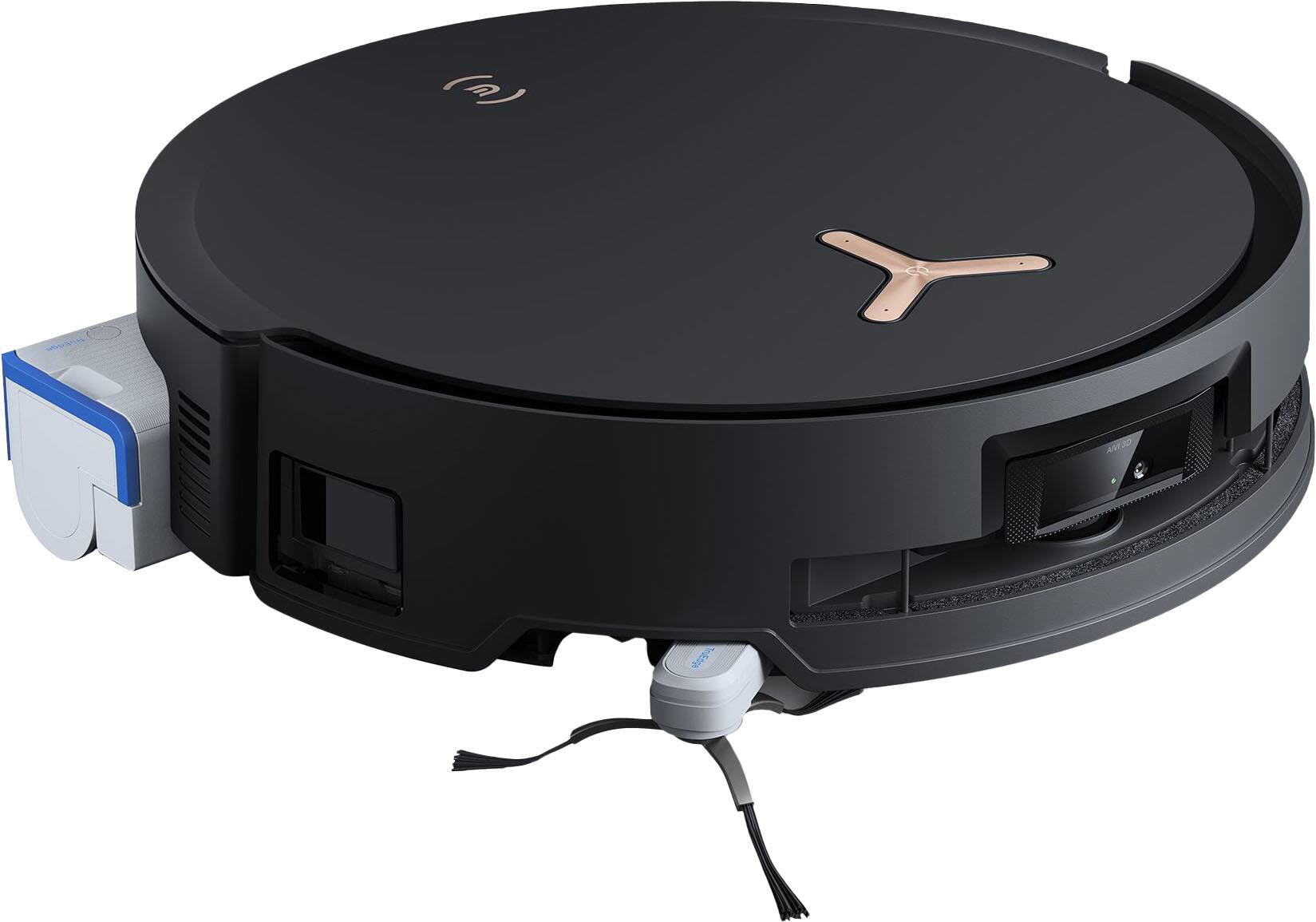 Back. ECOVACS Robotics - X8 PRO OMNI Robot Vacuum and Instant Self-Washing Roller Mop plus Auto-Cleaning Station - Black.