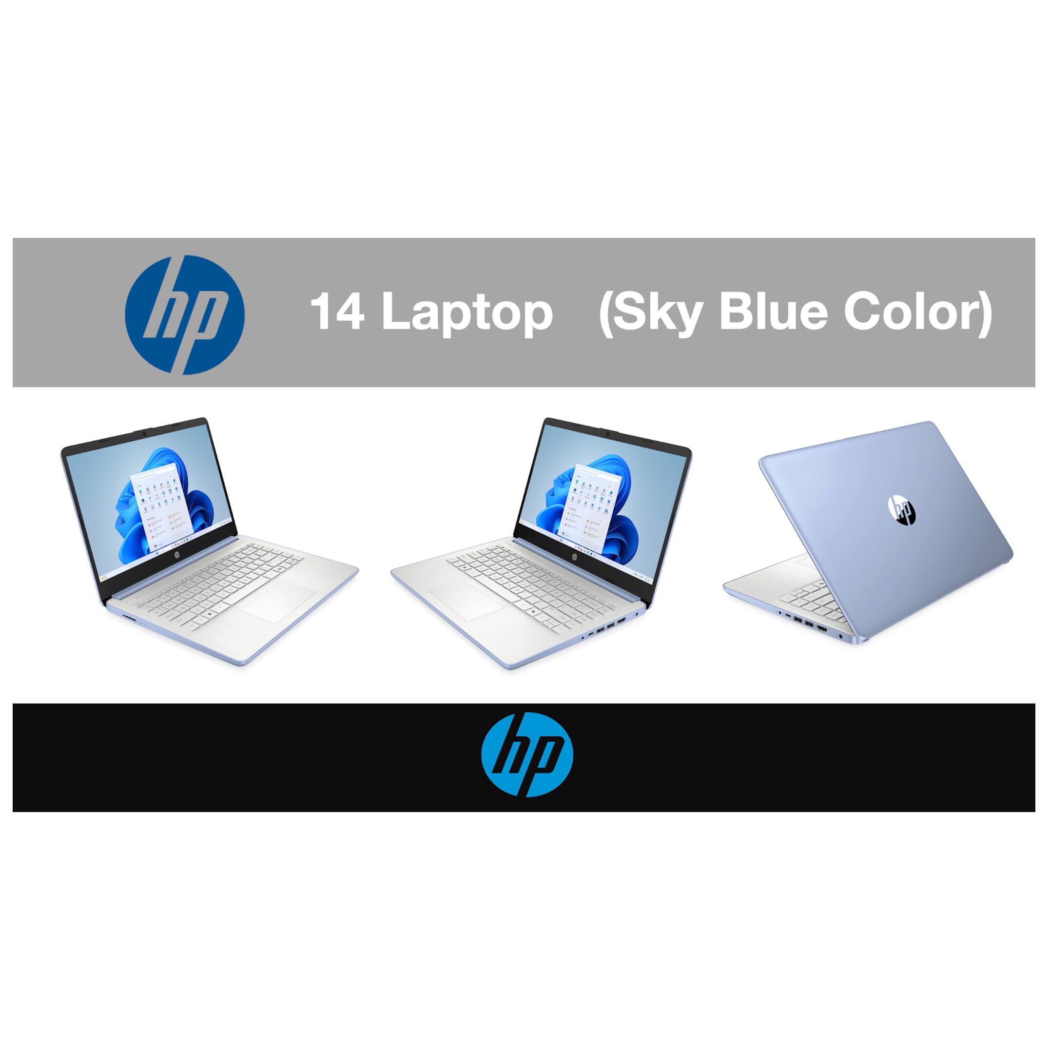 hp 14 Laptop (Sky Blue Color)