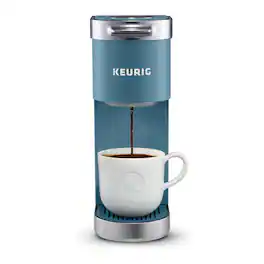 Keurig - K-Mini Plus Single Serve K-Cup Pod Coffee Maker (Evening Teal) - Blue