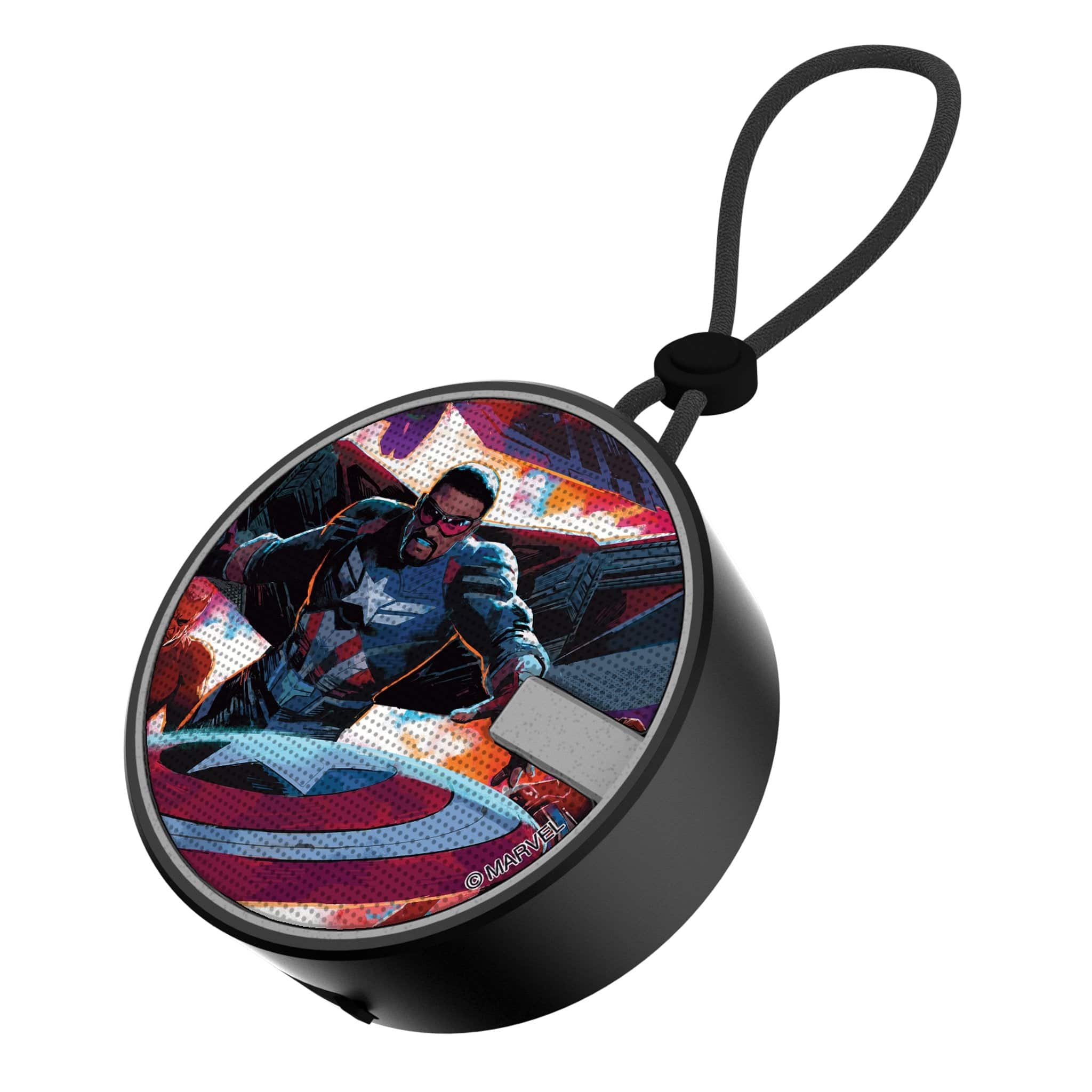 Keyscaper - Marvel Cover Art Waterproof Speaker - Sam Wilson Captain America