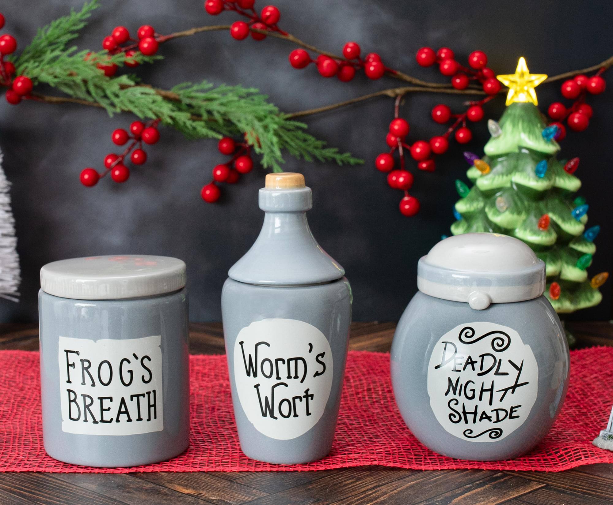 Frog's Breath  
Worm's Wort  
Deadly Night Shade