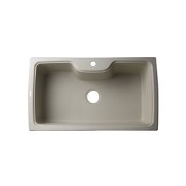 Alfi - brand Biscuit 35 Drop-In Single Bowl Granite Composite Kitchen Sink - Beige