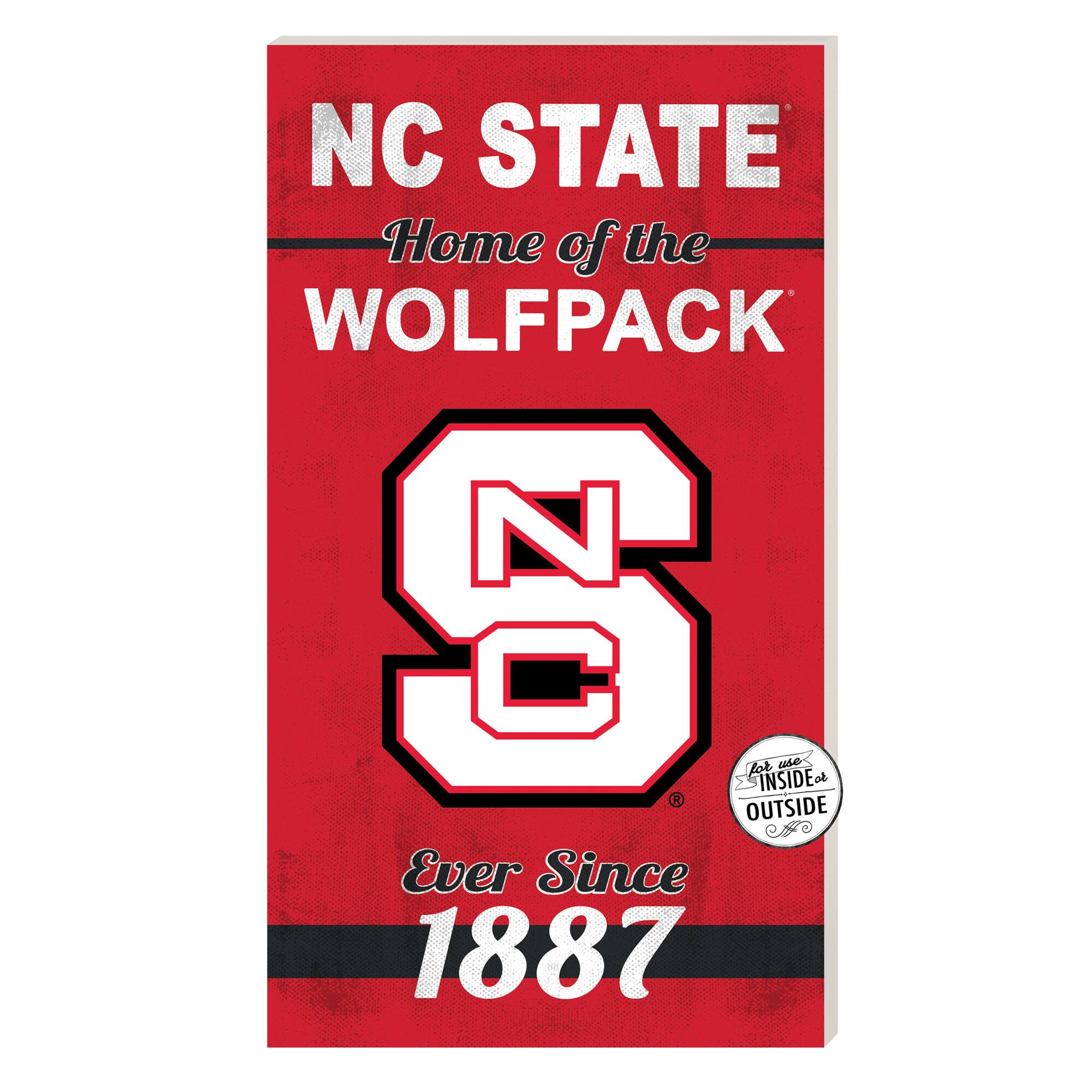 NC State Wolfpack 11'' x 20'' Home Of The Sign
