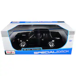 1987 Buick Grand National Black "Special Edition" Series 1/18 Diecast Model Car by Maisto