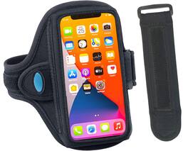 Empire DigiLabs - Ab91 Running Armband For Pro 16e Galaxy S24 s23 Sweat resistant Stable Comfortable Phone Holder With Adjust - Black Plus