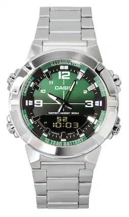 ILLUMINATOR
12 11 I ADJUST 10 CASIO 2 LIGHT IF 9 3 a WATER RESIST SOM MODE 52 SEARCH P 1:3 SE JAPAN MOVIT 18 YEAR BATTERY