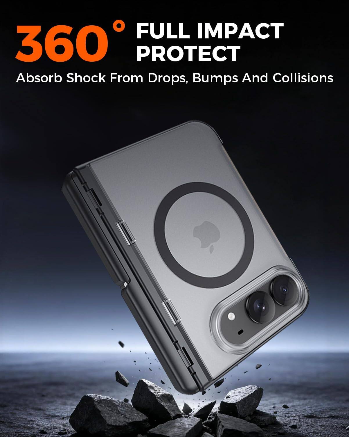 360° FULL IMPACT PROTECT  
Absorb Shock From Drops, Bumps And Collisions