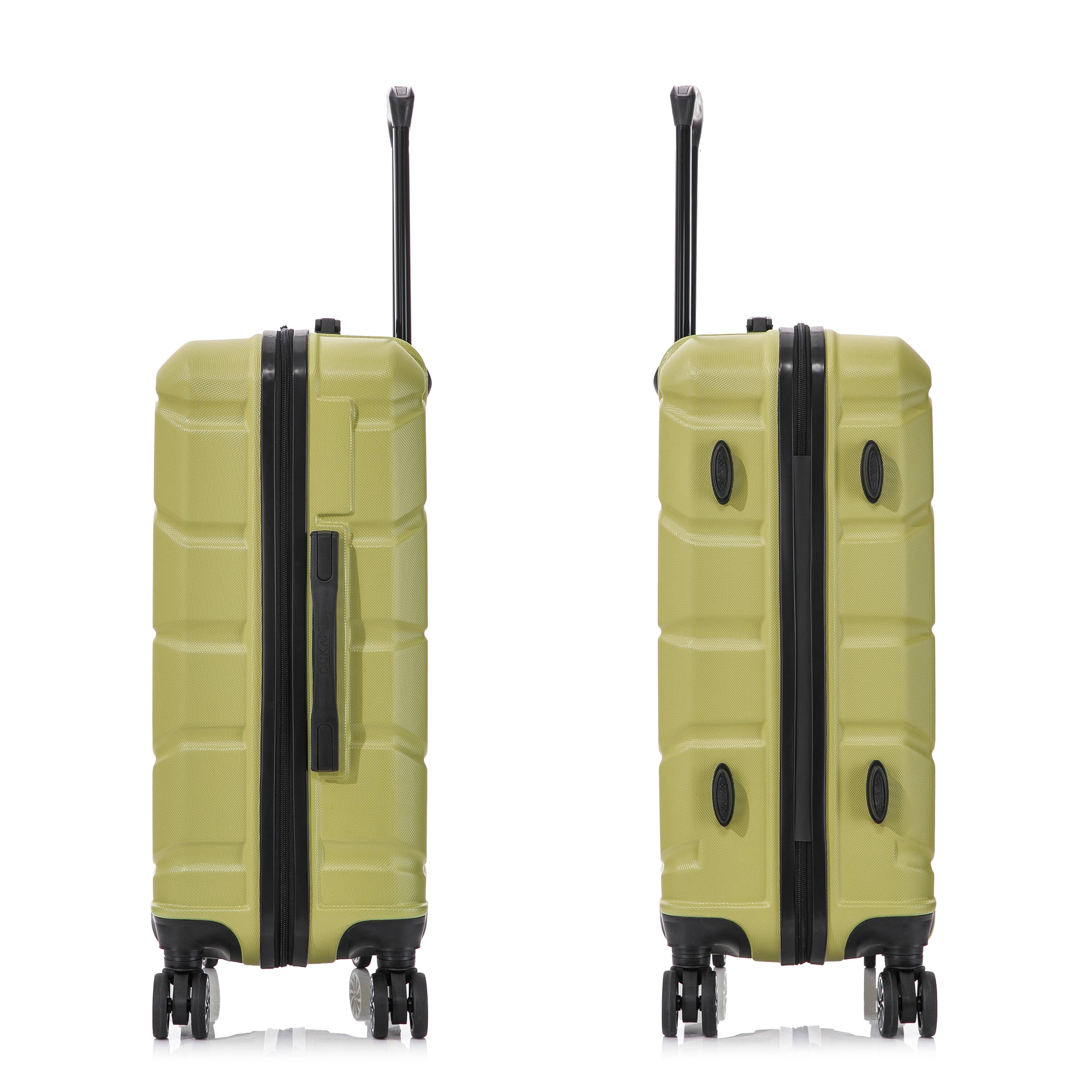 Alt View 1. DUKAP - Sense Lightweight Hardside Spinner Luggage 24" - GREEN.