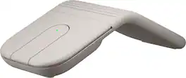 Logitech - Mobi Fold Ultra-Portable Travel Bluetooth Mouse with Touch Scroll and Quiet Clicks - Wireless - Sand