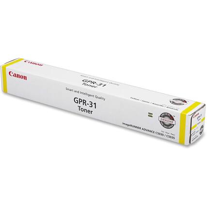 Canon
GPR-31 Toner
Smart and Intelligent Quality
Yellow / Jaune / Amarillo
imageRUNNER ADVANCE C5030 / C5035
GENUINE
For Pour Para