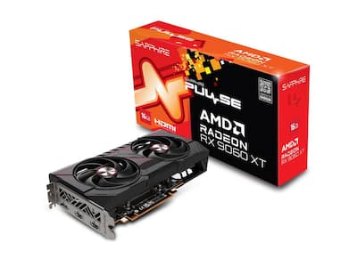 Sapphire PULSE Radeon RX 9060 XT 16GB GDDR6 PCI Express 5.0 x16 Sapphire PULSE Radeon RX 9060 XT 16GB GDDR6 PCI Express 5.0 x16