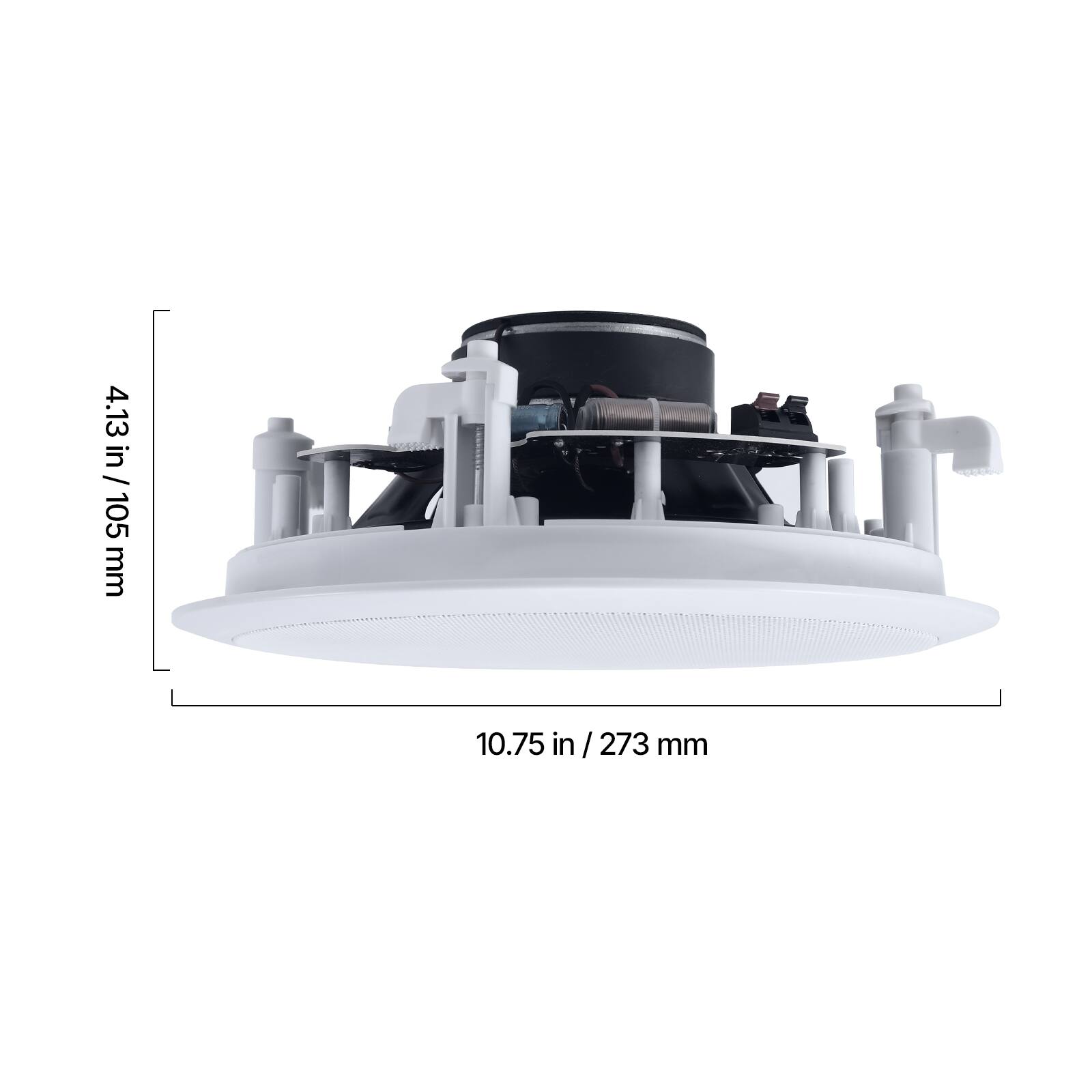 4.13 in / 105 mm  
10.75 in / 273 mm