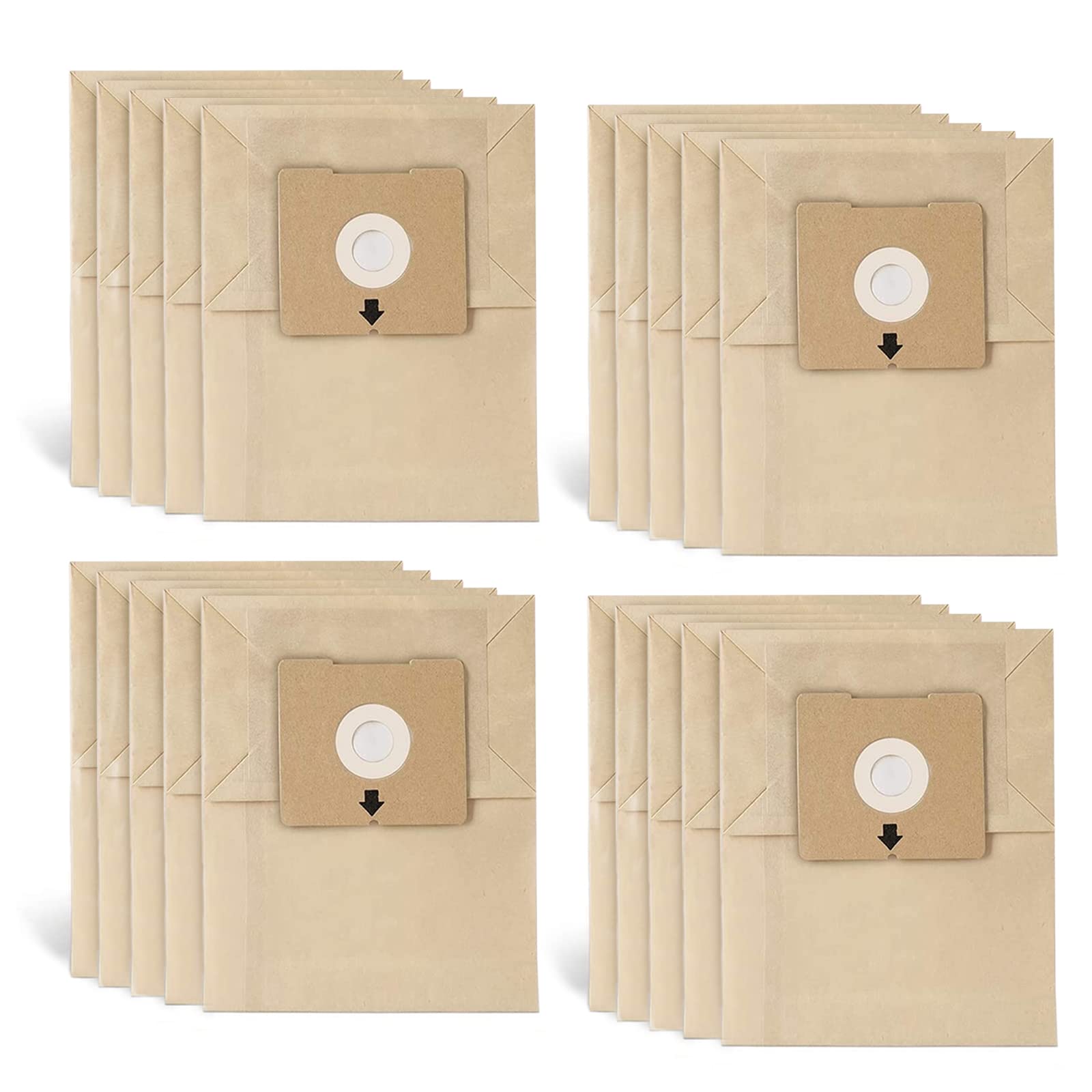 Left. BISSELL - 20 Pack VideoPUP 20PCS Replacement Vacuum Cleaner Dust Bags Compatible with Zing 4122 Series 2154A 2154W.